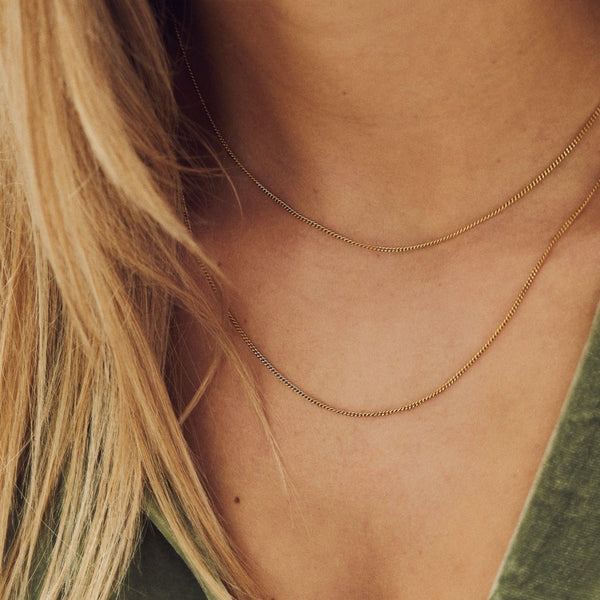 Anna+Nina Plain Necklace Short Goldplated | Trendjuwelier Bemelmans.