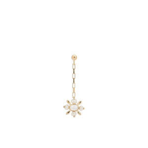 Trendjuwelier Bemelmans - Anna+Nina Single Antique Soul Stud chain Earring Goldplated