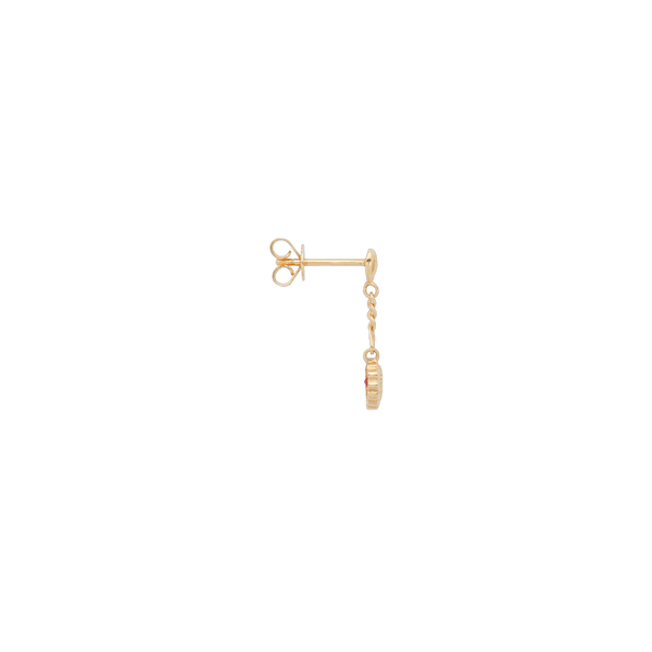 Trendjuwelier Bemelmans - Anna+Nina Single Pure Love Chain Stud Earring 14 Krt Goud