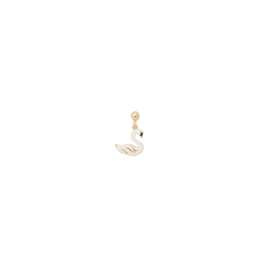 Trendjuwelier Bemelmans - Anna+Nina Single Swan Lake Stud Earring Goldplated