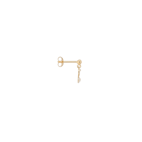 Trendjuwelier Bemelmans - Anna+Nina Single Swan Lake Stud Earring Goldplated