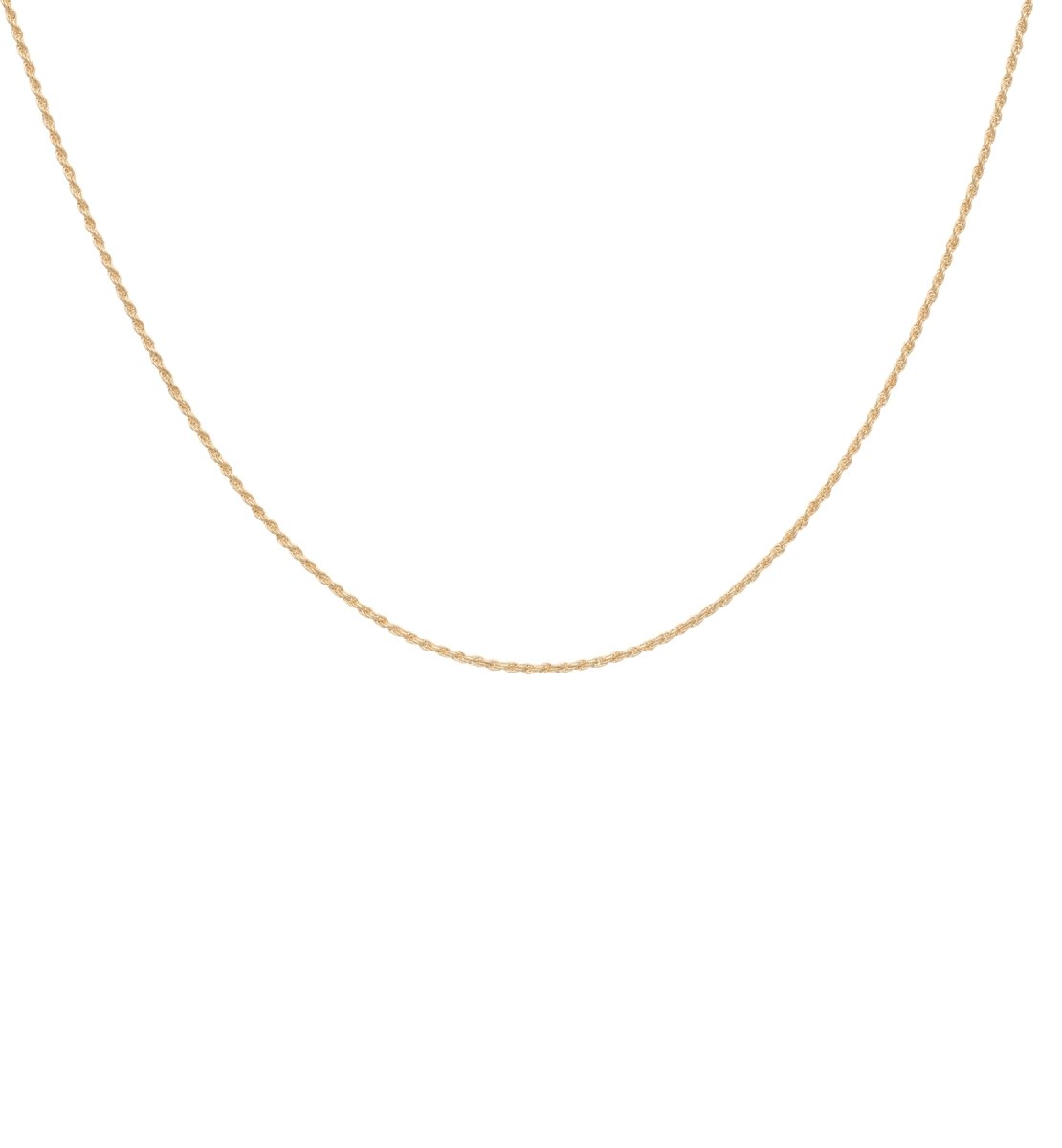 Anna+Nina Twisted Plain Necklace Long Gold Plated | Trendjuwelier Bemelmans.