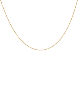 Anna+Nina Twisted Plain Necklace Long Gold Plated | Trendjuwelier Bemelmans.