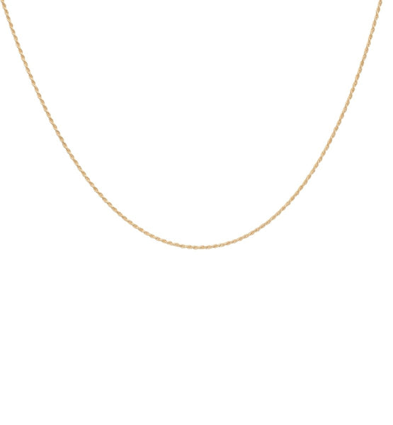 Anna+Nina Twisted Plain Necklace Long Gold Plated | Trendjuwelier Bemelmans.