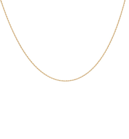 Anna+Nina Twisted Plain Necklace Long Gold Plated | Trendjuwelier Bemelmans.