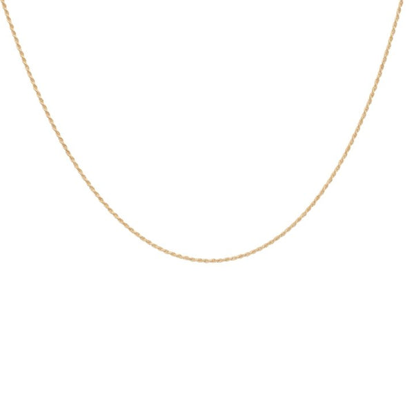 Anna+Nina Twisted Plain Necklace Short Gold Plated | Trendjuwelier Bemelmans.