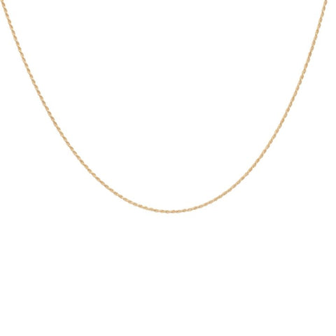 Anna+Nina Twisted Plain Necklace Short Gold Plated | Trendjuwelier Bemelmans.