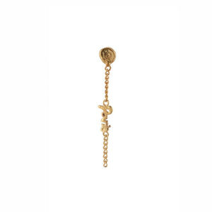 Trendjuwelier Bemelmans - Betty Bogaers Small Paris Stud Chain Earring Gold Plated