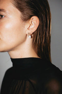 Trendjuwelier Bemelmans - Bobby Rose Drop Green Stud Earring