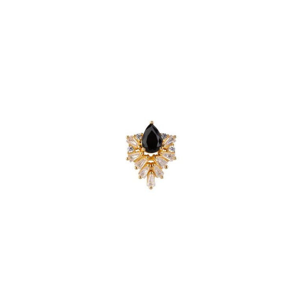 Trendjuwelier Bemelmans - Bobby Rose Jewelry Cocktail Earring Black Gold