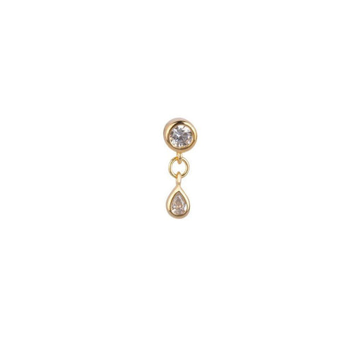 Trendjuwelier Bemelmans - Bobby Rose Jewelry Drop White Stud Gold