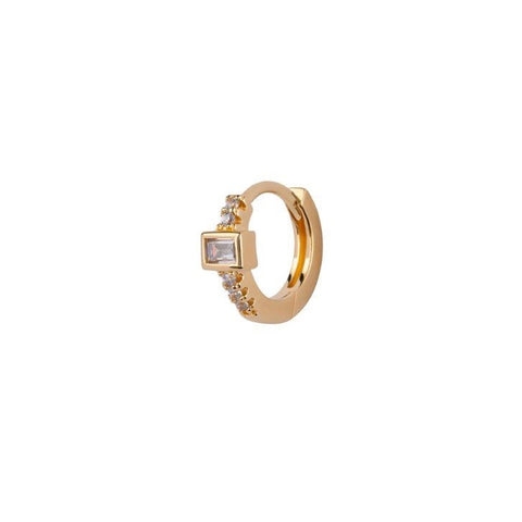 Trendjuwelier Bemelmans - Bobby Rose Jewelry Essence White Huggie Gold