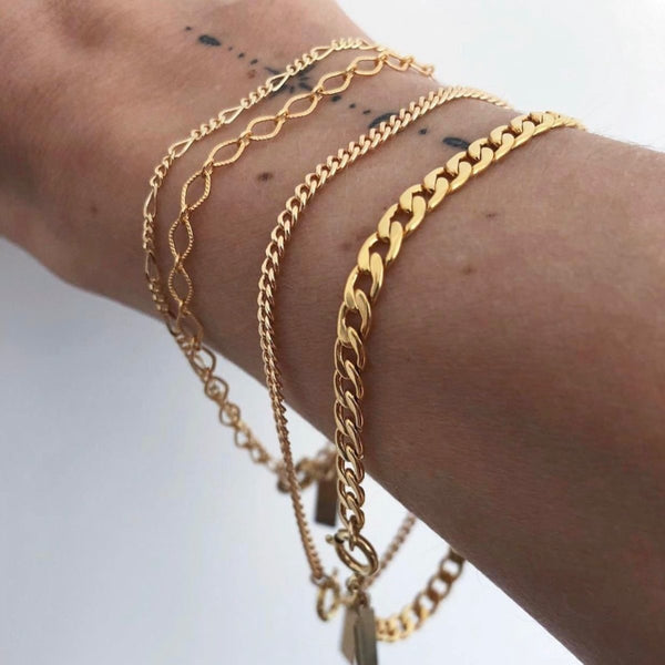 Trendjuwelier Bemelmans - Bobby Rose Jewelry Figaro Bracelet Gold