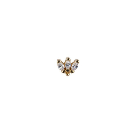Trendjuwelier Bemelmans - Bobby Rose Jewelry Lilac White Stud Gold