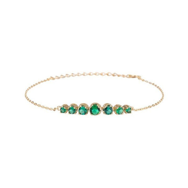 Trendjuwelier Bemelmans - Bobby Rose Jewelry Magical Green Bracelet Gold