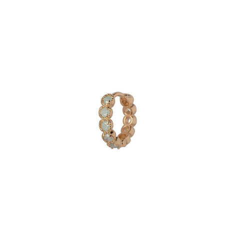 Trendjuwelier Bemelmans - Bobby Rose Jewelry Mint Swarovski Huggie Gold