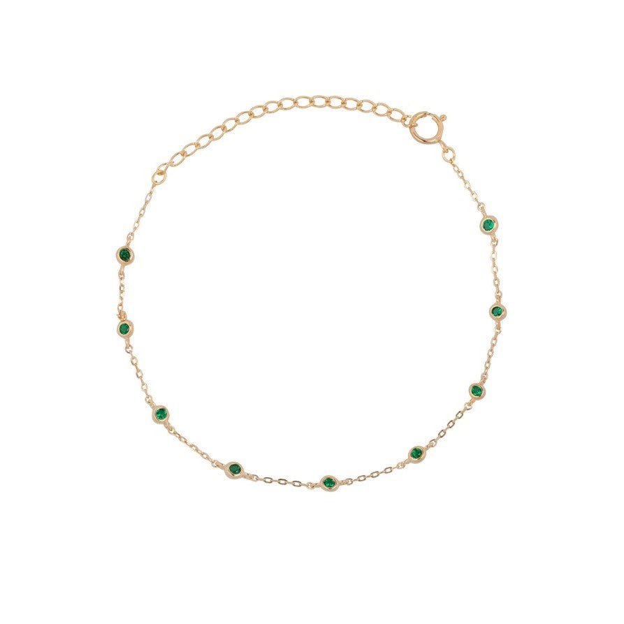 Trendjuwelier Bemelmans - Bobby Rose Jewelry Moonshine Green Bracelet Gold