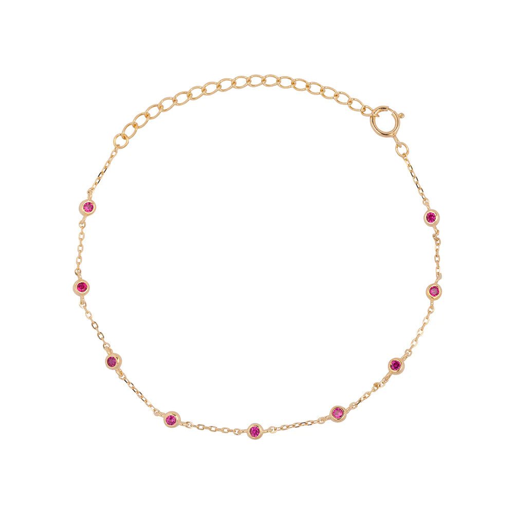 Trendjuwelier Bemelmans - Bobby Rose Jewelry Moonshine Pink Bracelet Gold