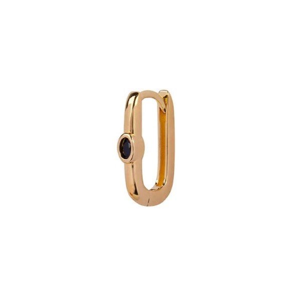 Trendjuwelier Bemelmans - Bobby Rose Jewelry Oval Black Hoop Gold