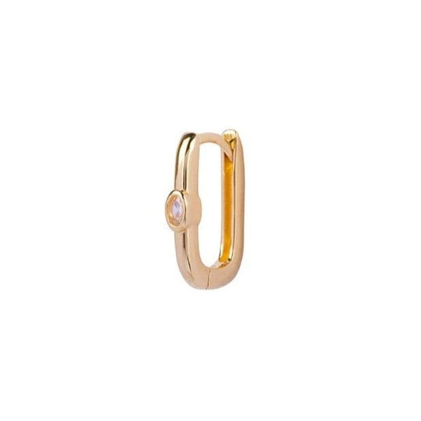 Trendjuwelier Bemelmans - Bobby Rose Jewelry Oval White Hoop Gold