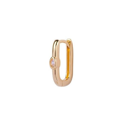 Trendjuwelier Bemelmans - Bobby Rose Jewelry Oval White Hoop Gold