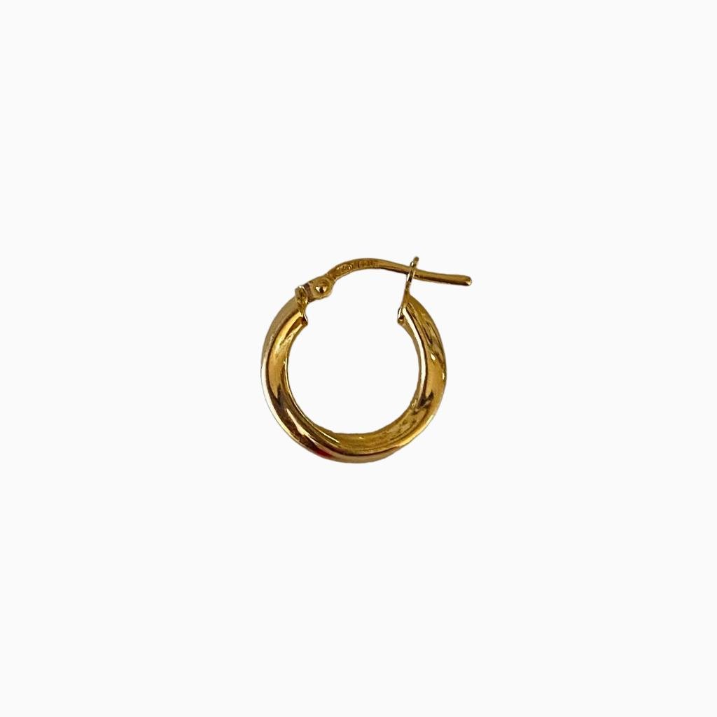 Trendjuwelier Bemelmans - Bobby Rose Jewelry Small Thick Twisted Hoop Gold