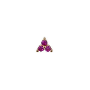 Trendjuwelier Bemelmans - Bobby Rose Jewelry Triangle Pink Stud Gold