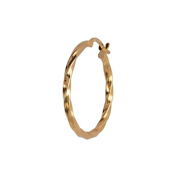 Trendjuwelier Bemelmans - Bobby Rose Jewelry Twisted Large Hoop Gold