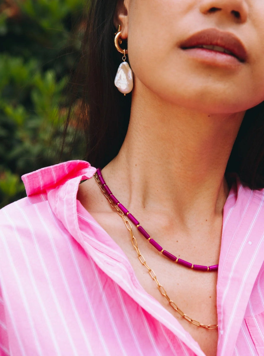Trendjuwelier Bemelmans - Bonnie Studios Mickey Necklace Purple