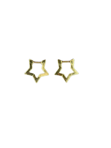 Trendjuwelier Bemelmans - Bonnie Studios Star Hoop - 18k Gold Plated
