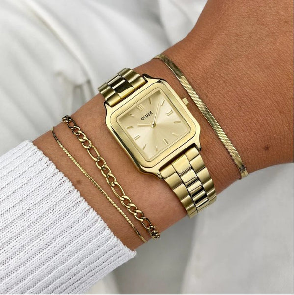 Trendjuwelier Bemelmans - Cluse Gracieuse Petite Watch Steel, Gold Colour