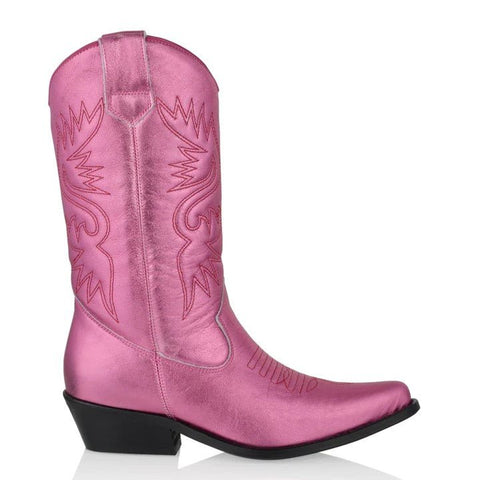 Trendjuwelier Bemelmans - DWRS Label High Texas Westernboots Pink/Red