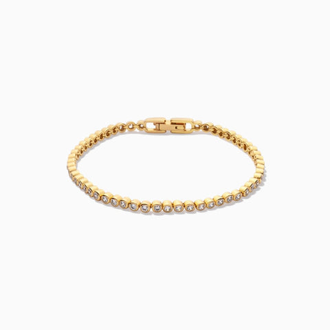 Trendjuwelier Bemelmans - Eline Rosina Bezel Bracelet Gold Vermeil