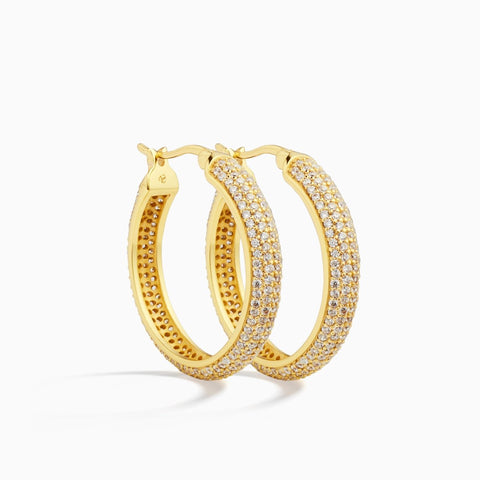 Trendjuwelier Bemelmans - Eline Rosina Gigi Hoop Gold Vermeil