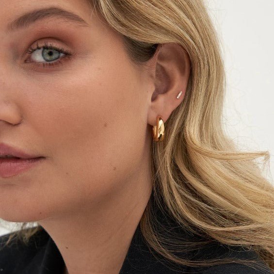 Trendjuwelier Bemelmans - Eline Rosina Rue Statement Hoops Goldplated