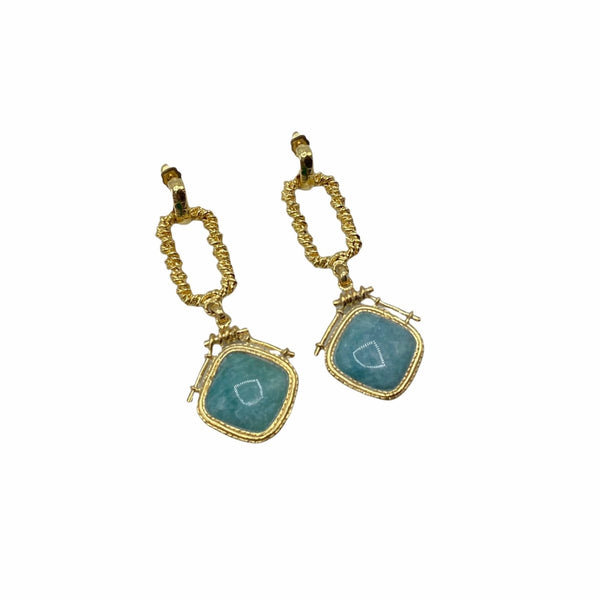 Gas Bijoux Sienna Earrings Mint Goud | Trendjuwelier Bemelmans.