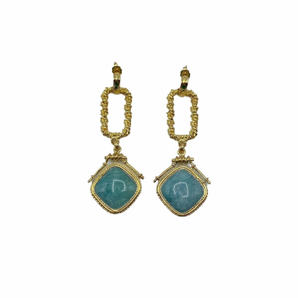 Gas Bijoux Sienna Earrings Mint Goud | Trendjuwelier Bemelmans.