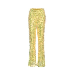 Trendjuwelier Bemelmans - Hunkon Aua Sequin Pants Light Yellow