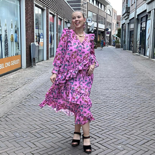Trendjuwelier Bemelmans - Hunkon Cille Ruffle Dress