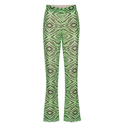 Trendjuwelier Bemelmans - Hunkon Nori Trousers Green Tiger Art Print