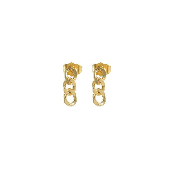 Trendjuwelier Bemelmans - I am Jai Gold Plated Small Chain Earrings
