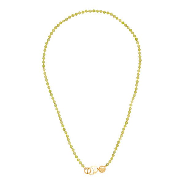 Trendjuwelier Bemelmans - I Am jai Romantic Vessonite Beaded Necklace Gold