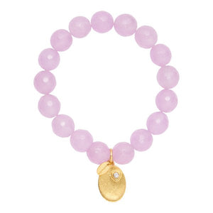 Trendjuwelier Bemelmans - I Am Jai Stone Bracelet Purple Jade Gold