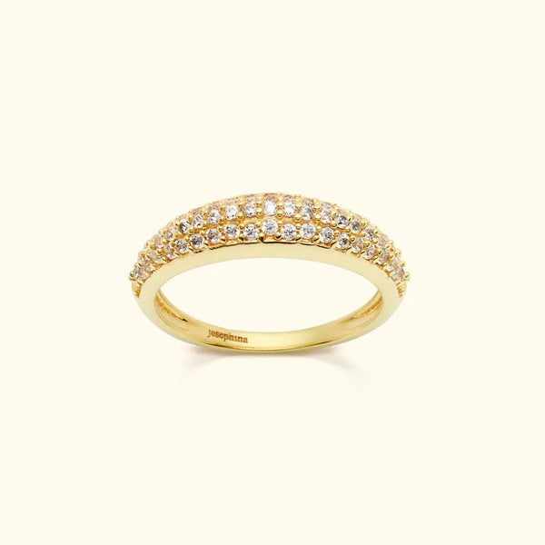Trendjuwelier Bemelmans - Josephina Jewelry Pavé Petit Dome Ring Goud