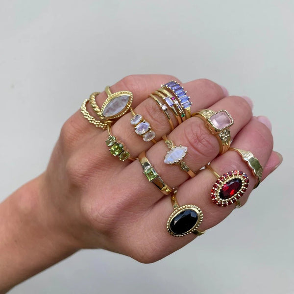 Trendjuwelier Bemelmans - Josephina Jewelry Vintage Luna Black Onyx Ring