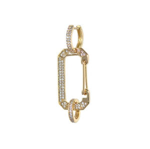 Juli Dans Jewels Bonne Oorbel Witte Steentjes Goud | Trendjuwelier Bemelmans.