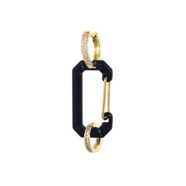 Juli Dans Jewels Bonne Oorbel Zwart | Trendjuwelier Bemelmans.
