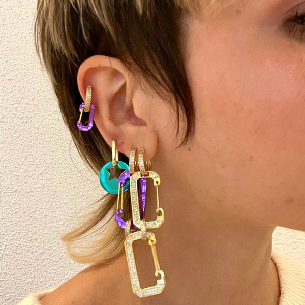 Juli Dans Jewels Bonne Oorbel Zwart | Trendjuwelier Bemelmans.