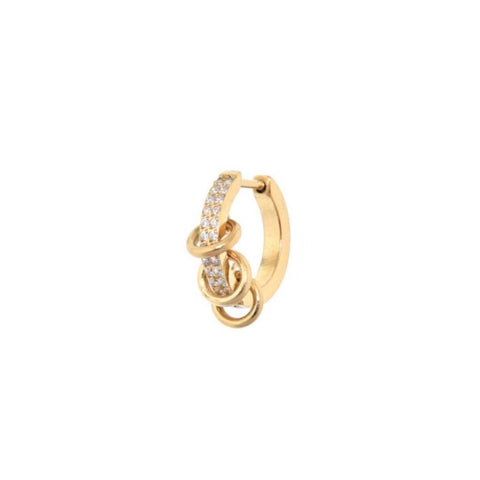 Trendjuwelier Bemelmans - Juli Dans Jewels Huggie Hoop Oorbel Goud