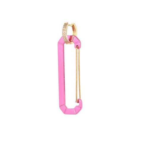 Juli Dans Jewels Lange Bonne Oorbel Metallic Roze Goud | Trendjuwelier Bemelmans.